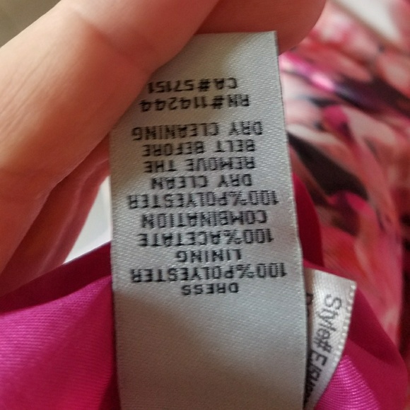 Eliza J floral A line dress with belt - Picture 6 of 7